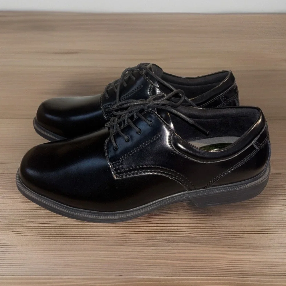 Men's Classic Nunn Bush KOR Comfort Gel Shoes Black Leather Size 10.5 84358-001